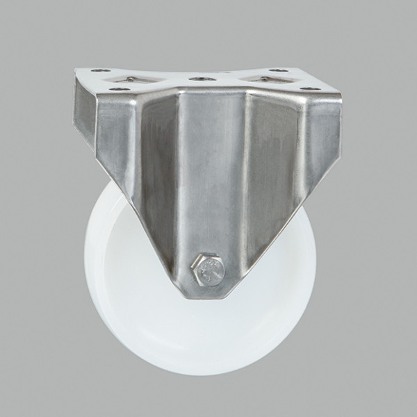 200MM ST/ST PLATE FIXED NYLONÃÂÃÂ¶TYRE CASTORÃÂÃÂ¶MEDIUM DUTYÃÂÃÂ¶PT NO RT8DSSFPNY