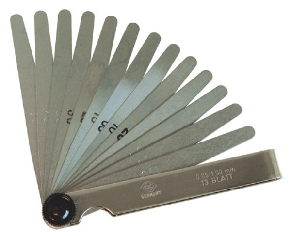 CK METRIC FEELER GAUGE 100MM?Â??13 BLADES;0.1,0.15,0.2,0.25,?Â??0.3,0.4,0.5,0.6,0.7,0.8,0.9?Â??& 1MM. T3525M-413