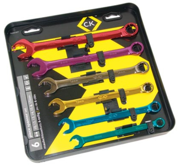 CK SPEED SPANNER SET OF SIX?ÃÂ??COLOUR CODED?ÃÂ??T4345M/6ST