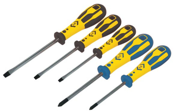 CK DEXTRO SCREWDRIVER SET?Â??3 SLOTTED & 2 PZD SET OF 5?Â??T49153