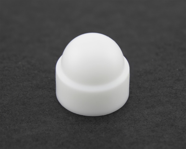 White Bolt & Nut Cover Cap M6 To Suit 10mm a/f Hex