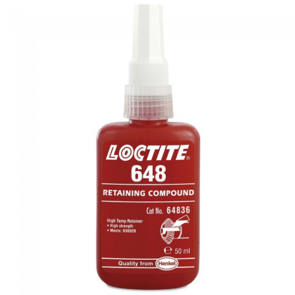 LOCTITE 648 HIGH STRENGTH 50ML??HIGH TEMPERATURE FAST CURE